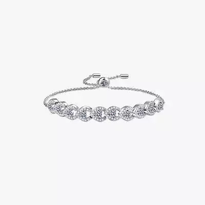 1 Carat Moissanite 925 Sterling Silver Bracelet