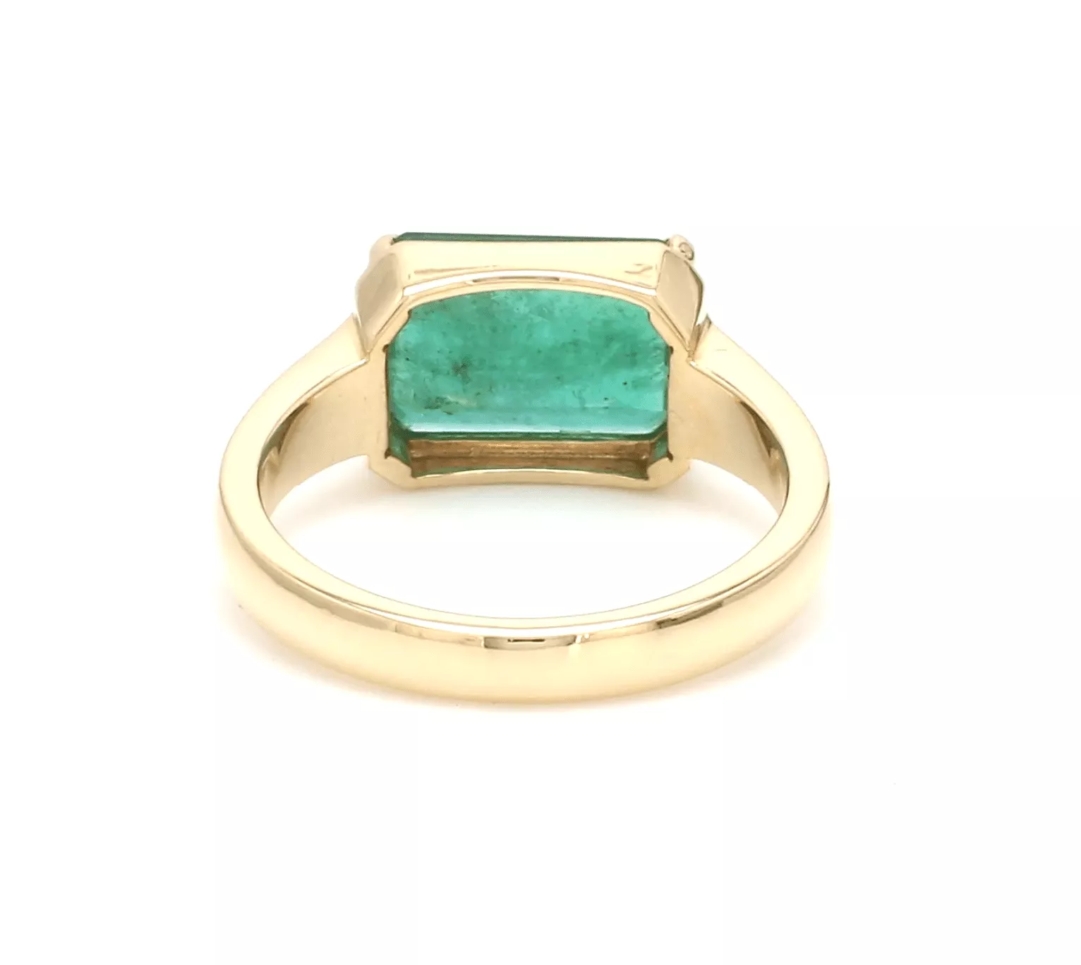 14K & 18K Gold Emerald East West Ring