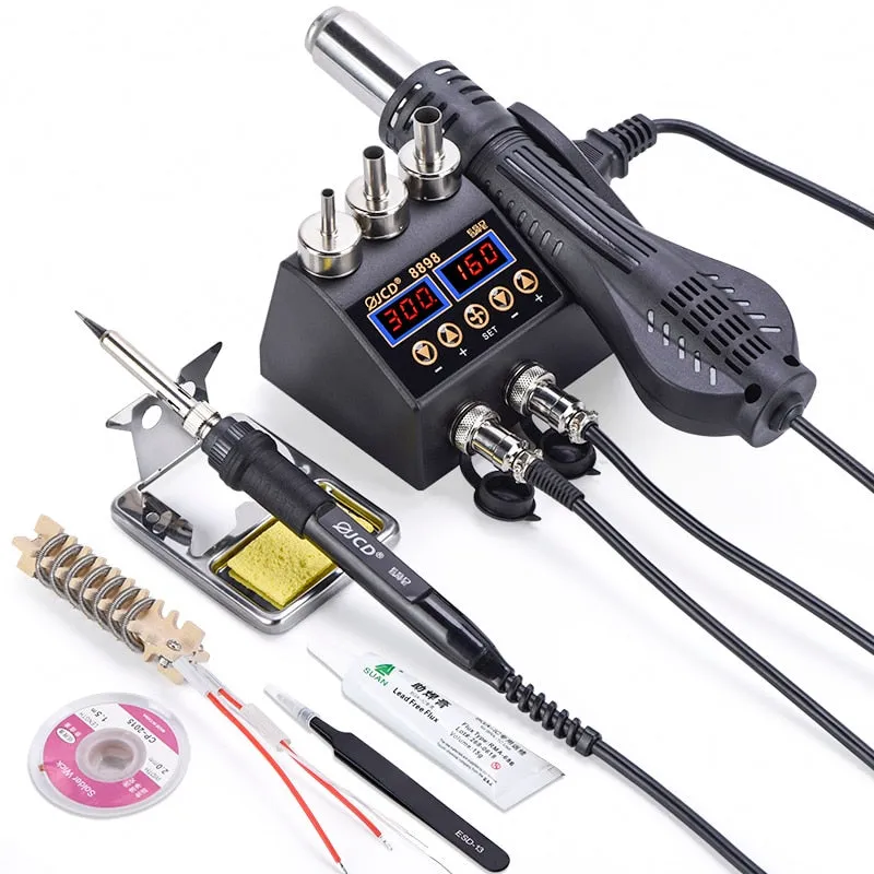 2in1 750W Soldering station LCD Digital display welding rework station