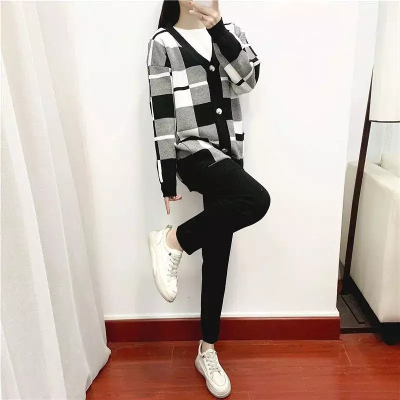 3-Piece Harem Pants Women Sweater Set