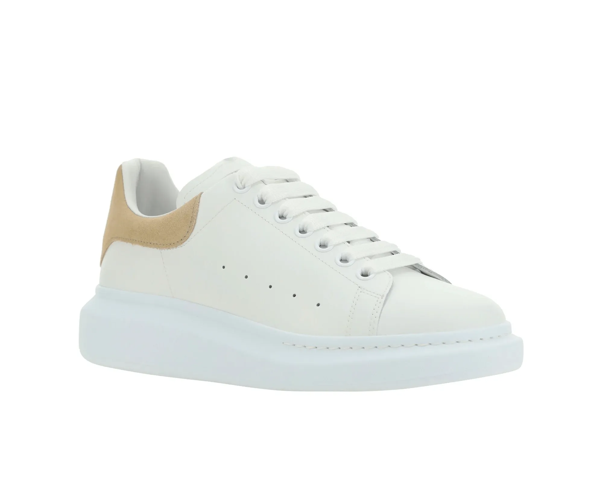 Alexander McQueen - Baskets oversize blanches et Camel