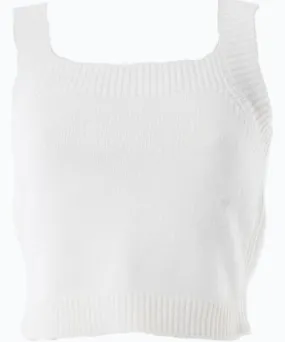 Altramoda Redressing the World Women's Slim Tank Top In Responsible Wool And Cashmere White