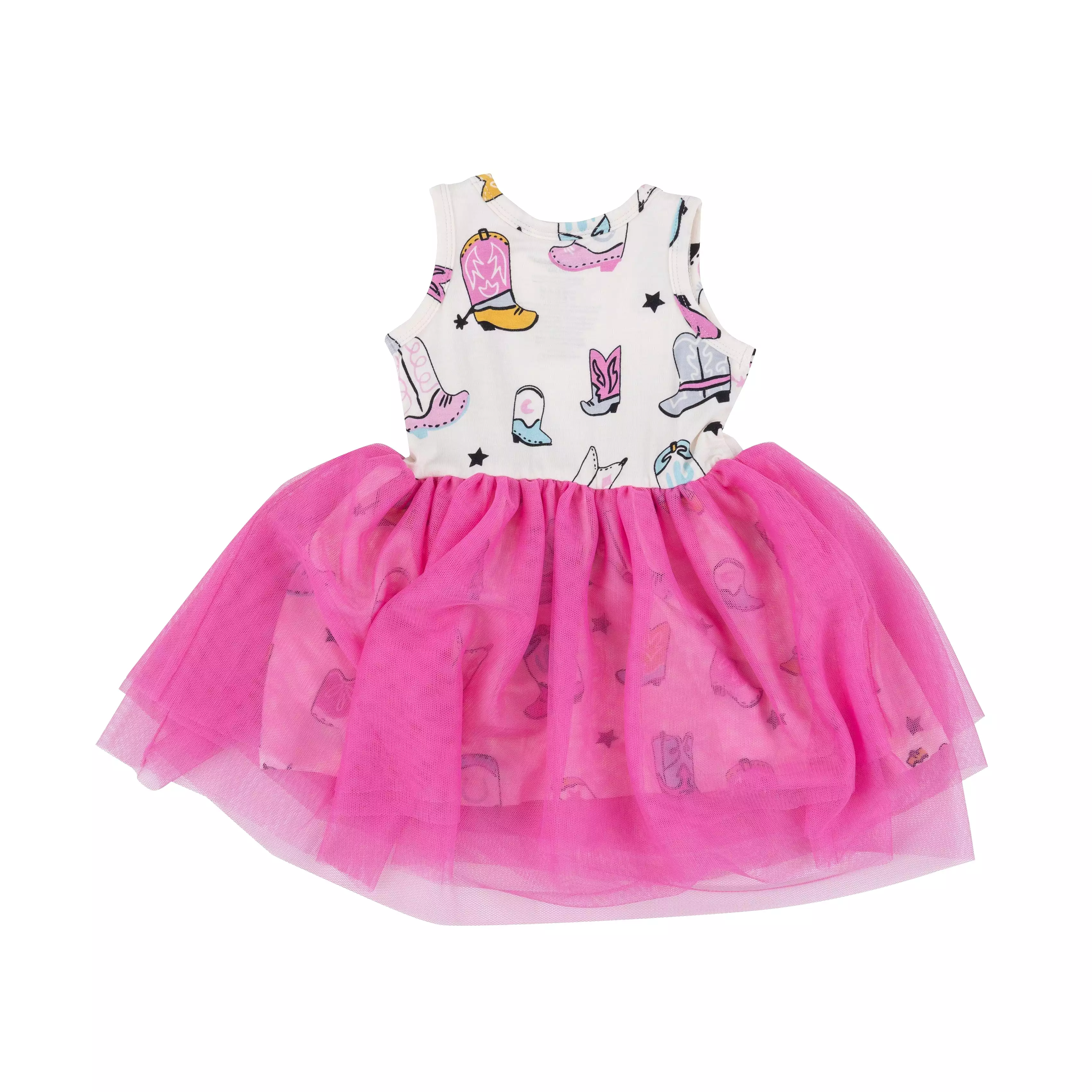 Angel Dear - Pink Boots Twirly Tutu Dress