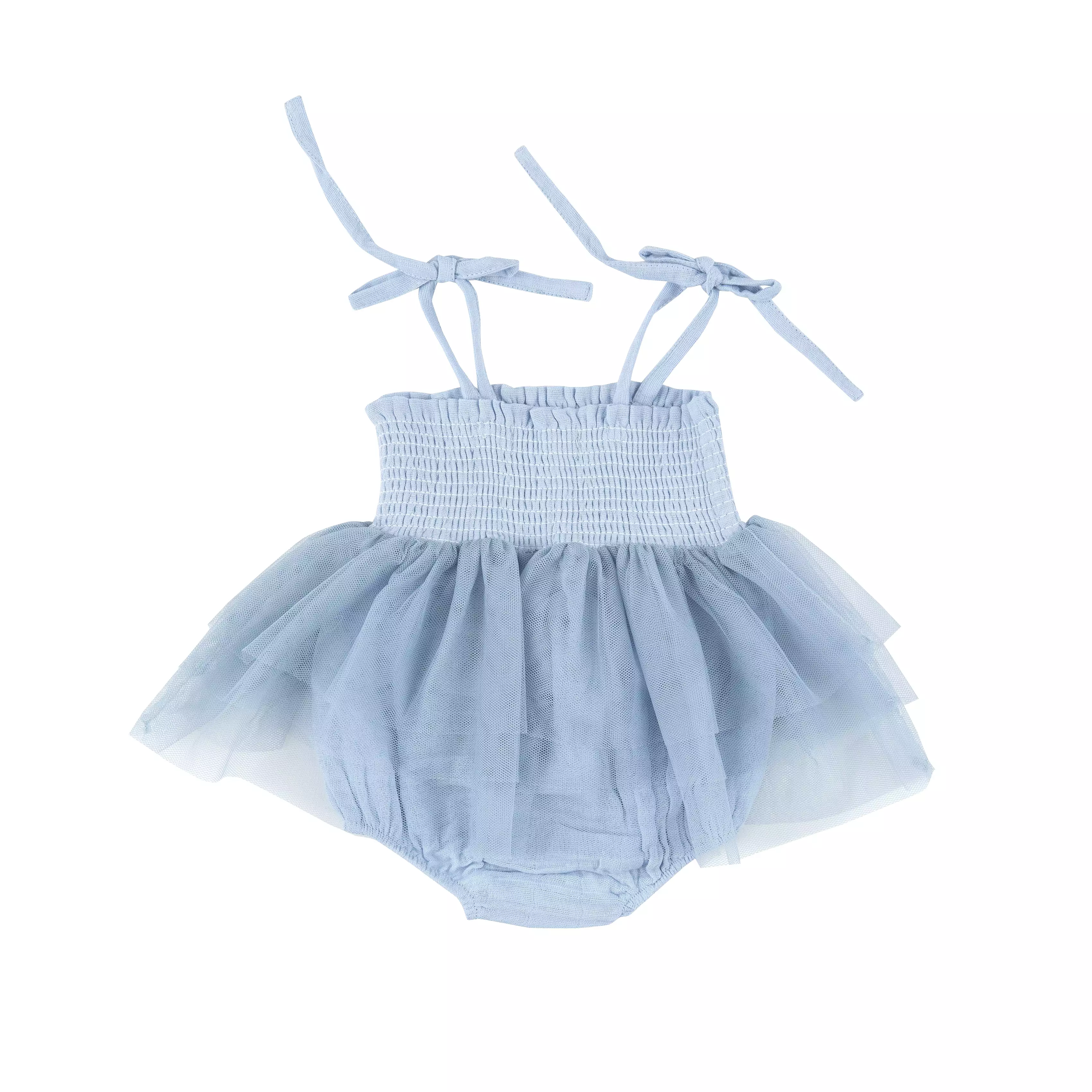 Angel Dear Solid Muslin Tutu Bubble - Dusty Blue