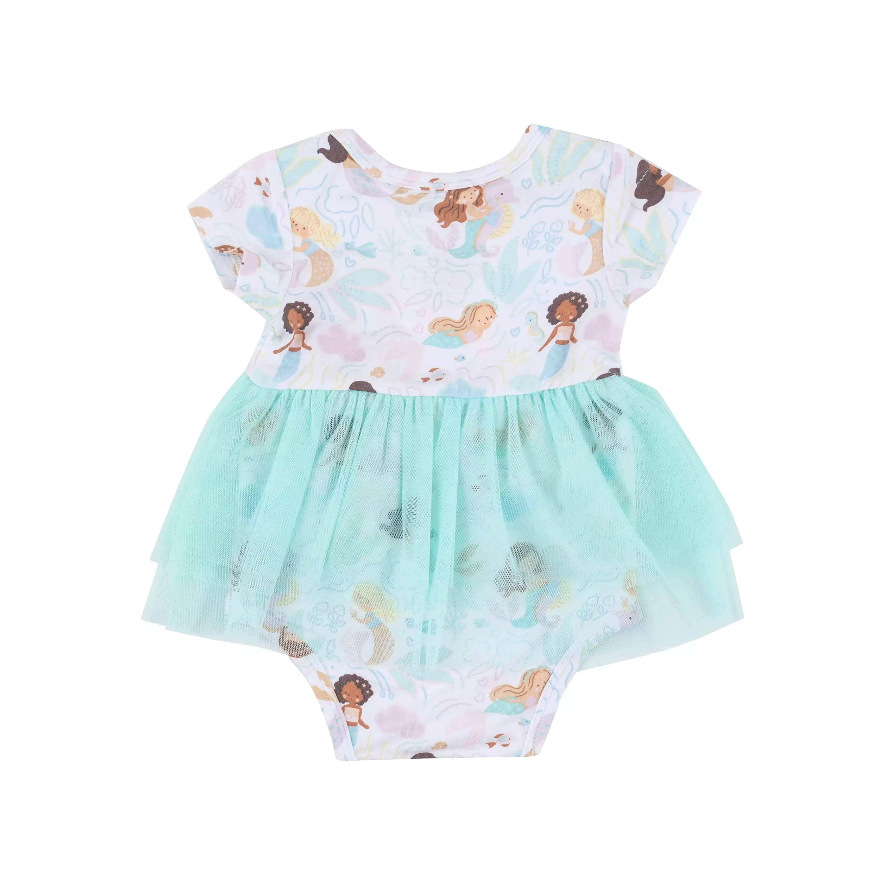 Angel Dear Twirly S/S Tutu Bodysuit Dress - Magical Mermaids