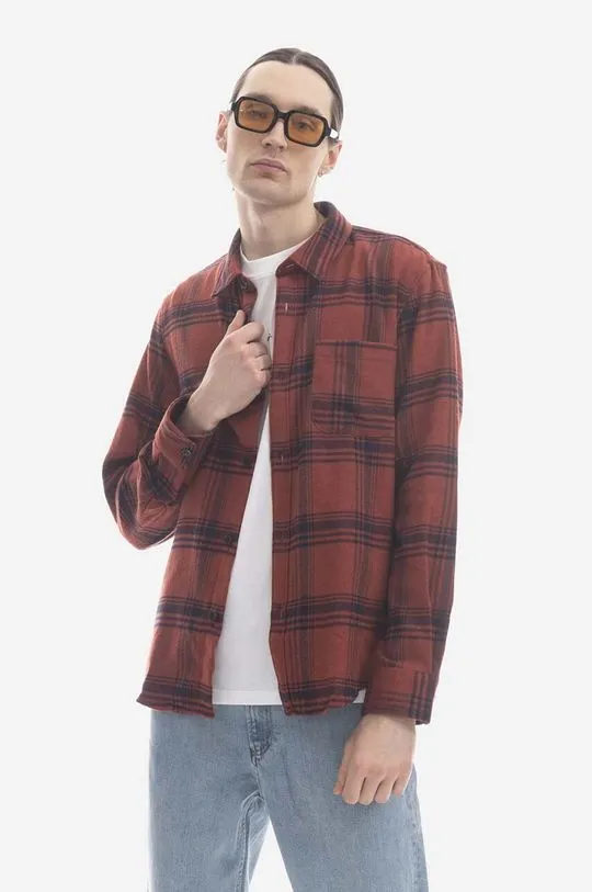 A.P.C. wool blend shirt red color