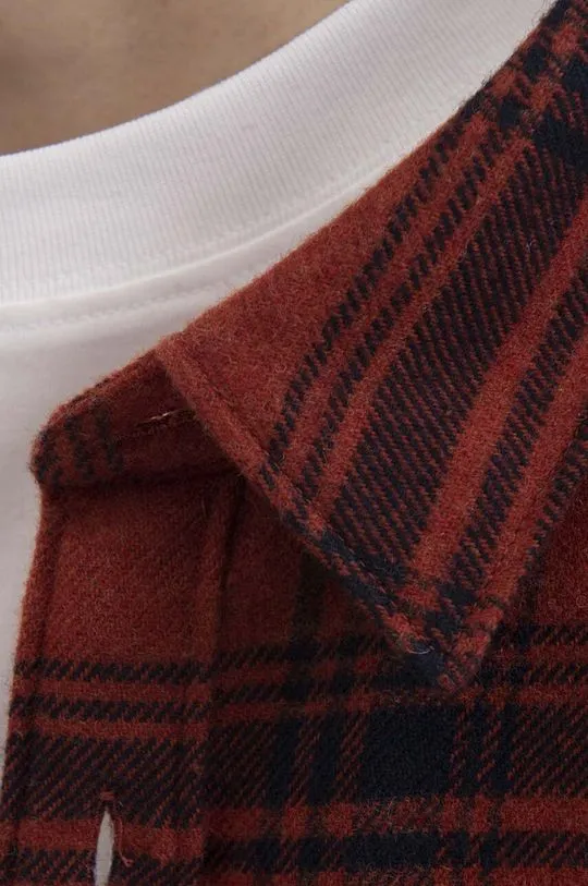 A.P.C. wool blend shirt red color