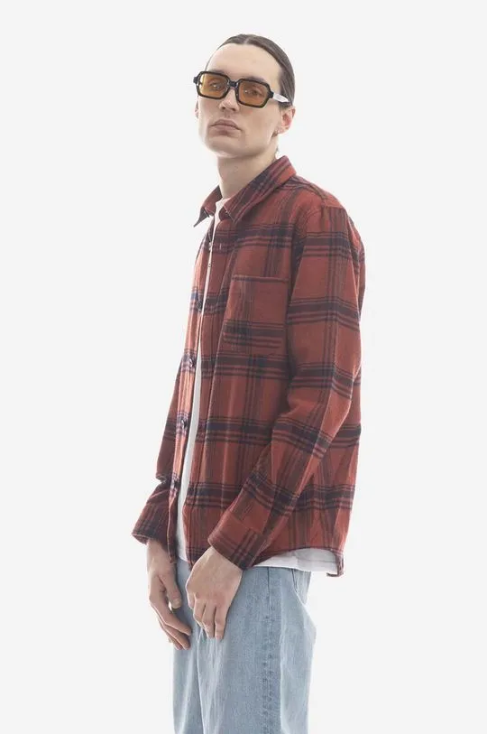 A.P.C. wool blend shirt red color