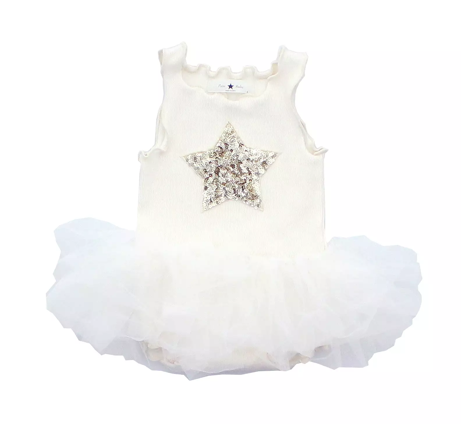 Baby PH Star Tutu Dress - White