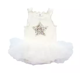 Baby PH Star Tutu Dress - White