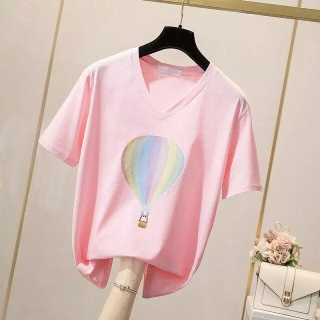 Balloon-Print T-Shirts For Women