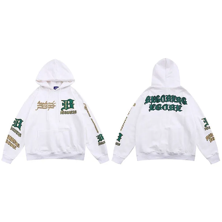 BEGORERG B Article Pullover Hoodie