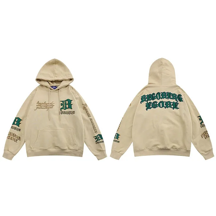 BEGORERG B Article Pullover Hoodie