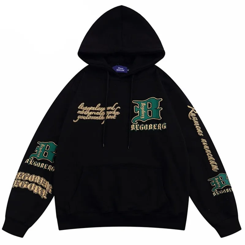 BEGORERG B Article Pullover Hoodie