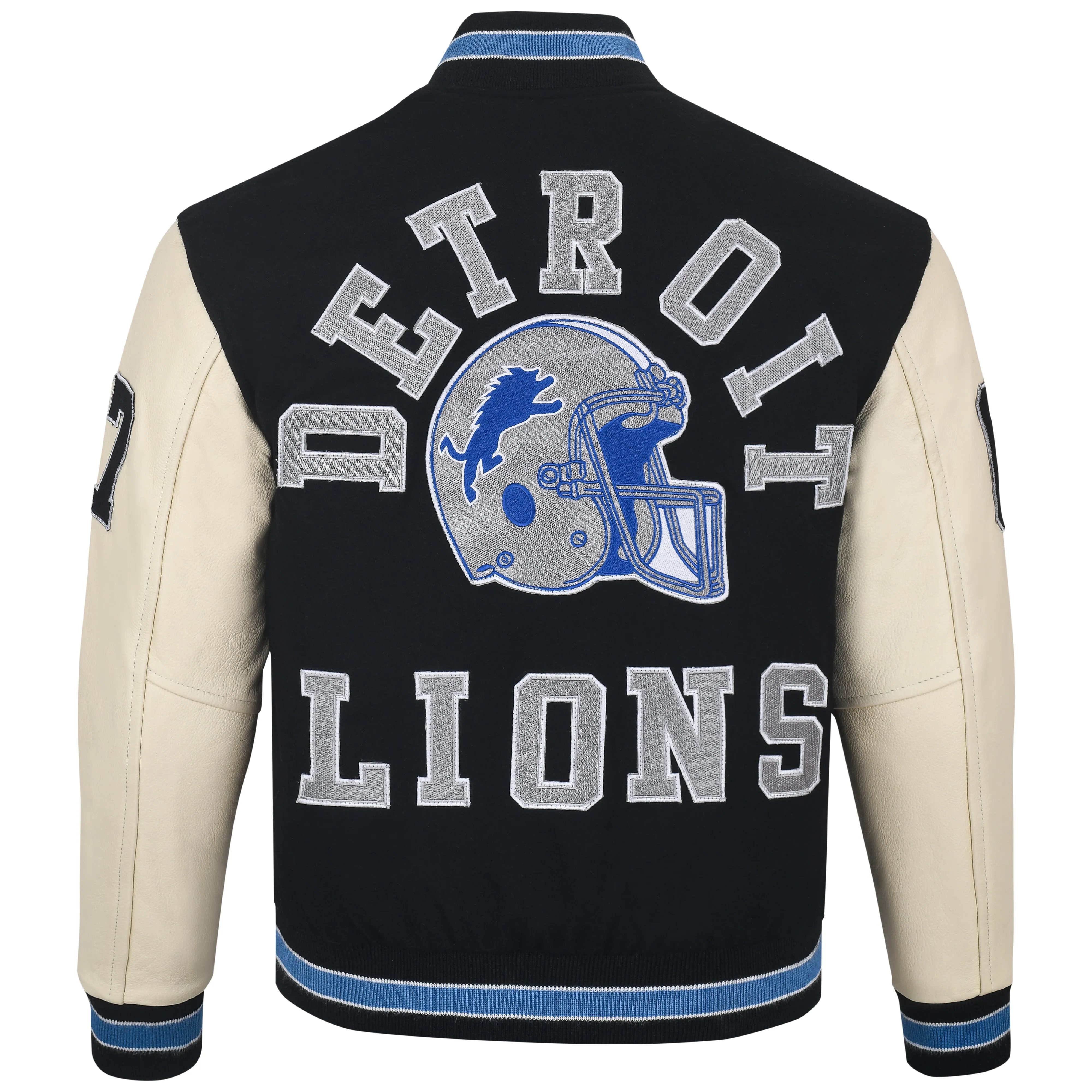 Biker Gear Pro Beverly Hills Hybrid Varsity Jacket University Letterman Bomber Jacket, Pure Wool & Original Cowhide Leather Jack