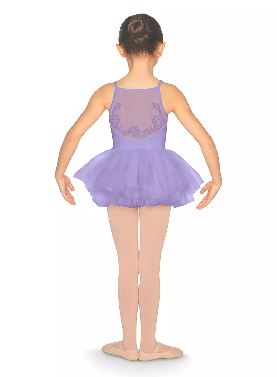 Bloch Child Flock Mesh Back Camisole Tutu Dress - CL5557