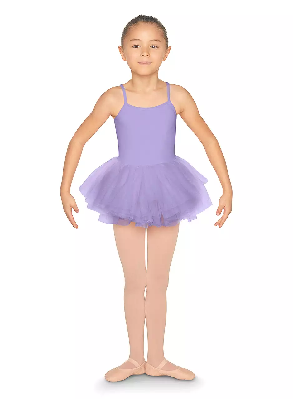 Bloch Child Flock Mesh Back Camisole Tutu Dress - CL5557