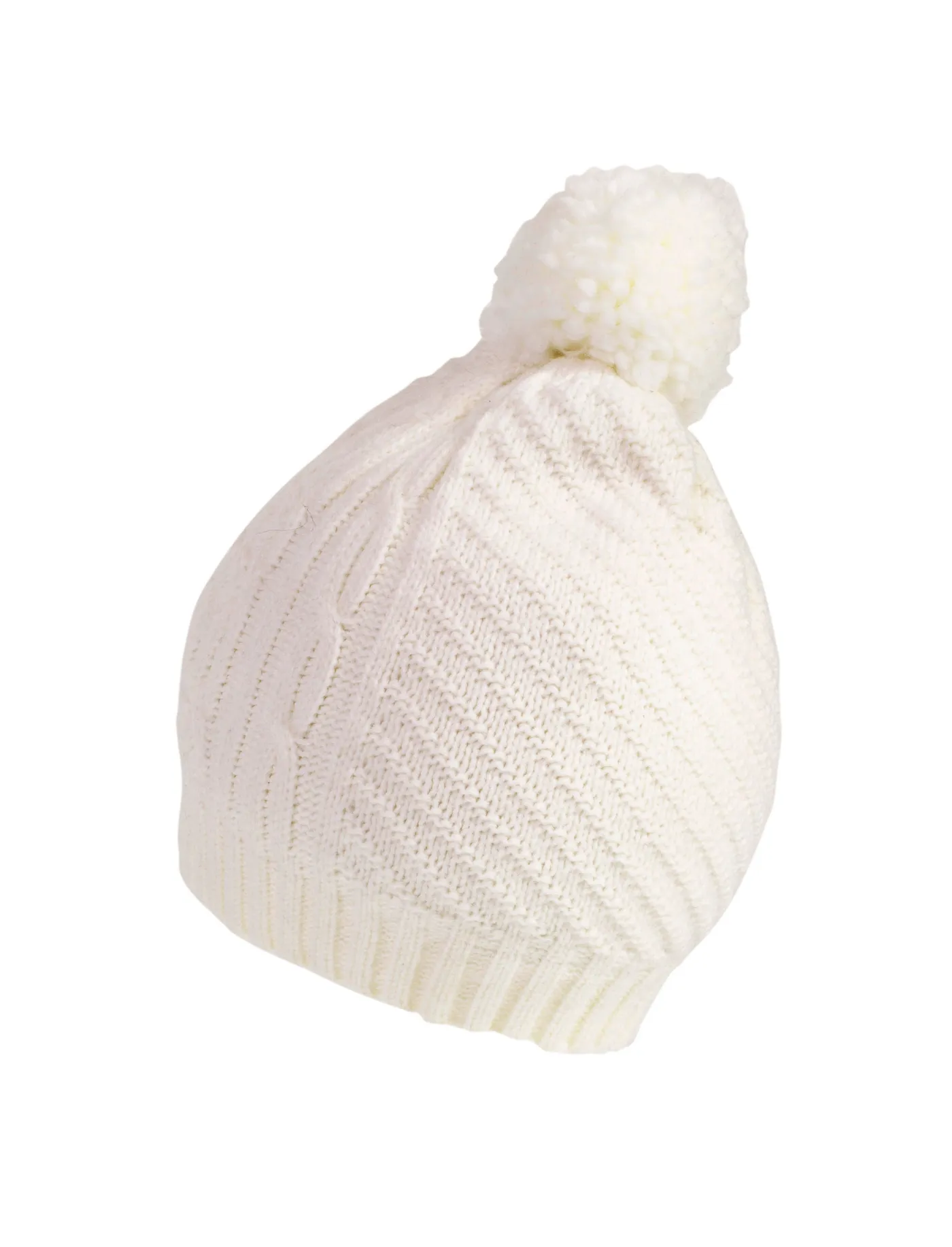 Bonnet Femme Maille d'Aran Blanc