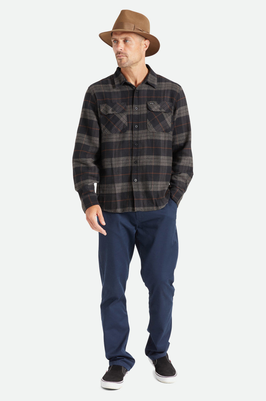 Bowery L/S Flannel - Black/Charcoal