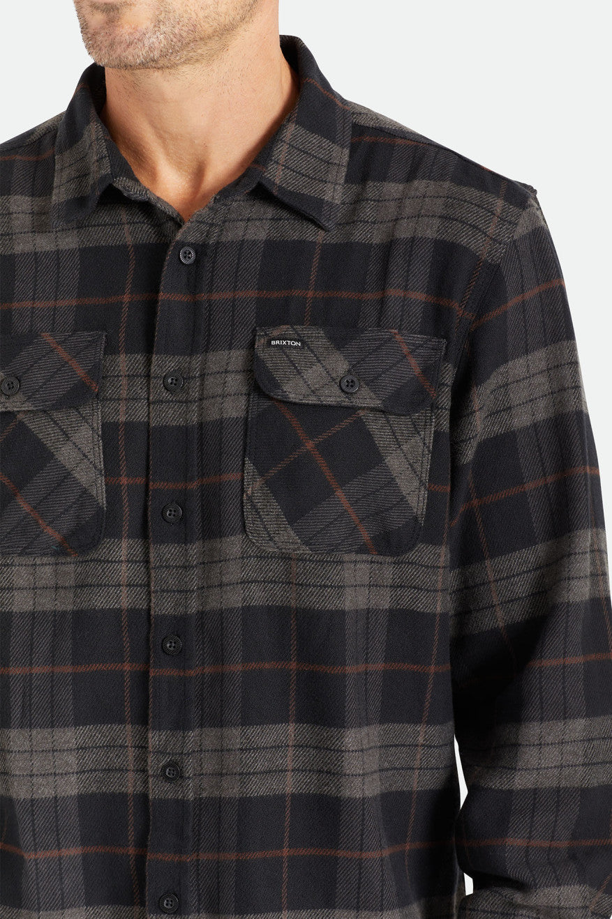 Bowery L/S Flannel - Black/Charcoal