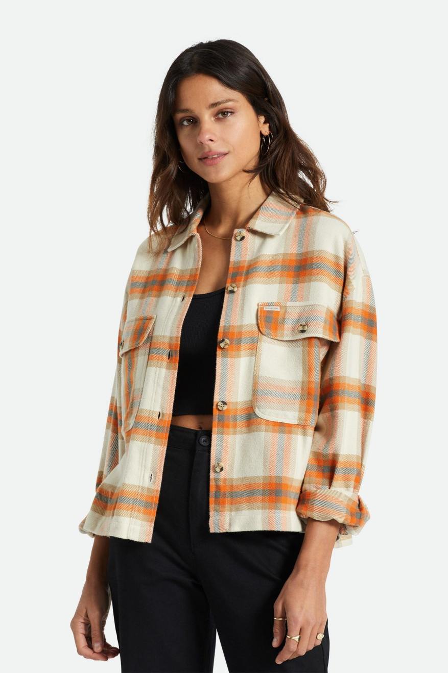 Bowery Women's L/S Flannel - Whitecap