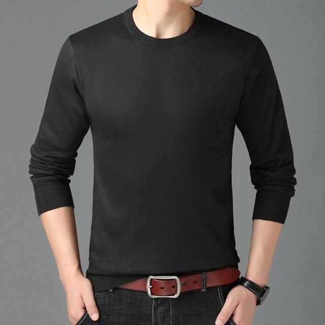 Casual Crewneck Men Sweaters