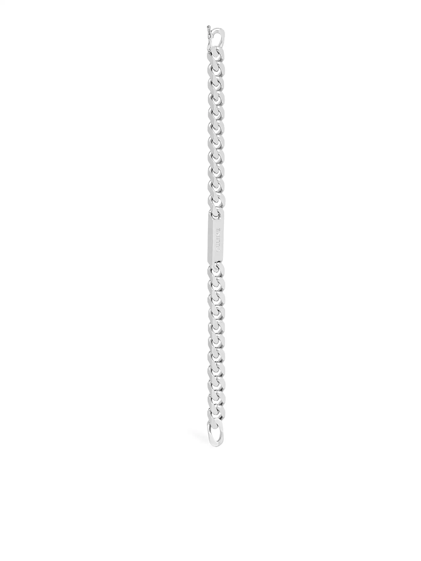 CELINE GOURMETTE BRACELET IN BRASS WITH RHODIUM FINISH SILVER