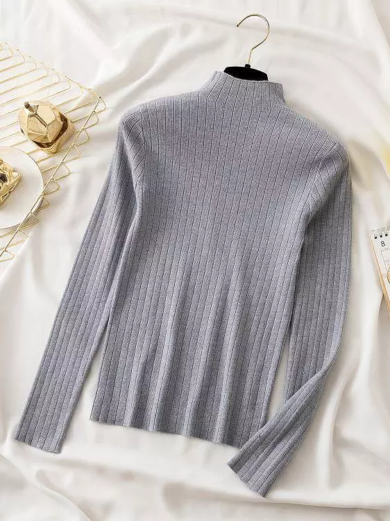 Charming Turtleneck Knitwear