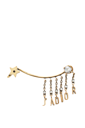 Christian Dior Gold Tone Crystal 'J'ADIOR' Ear Cuff