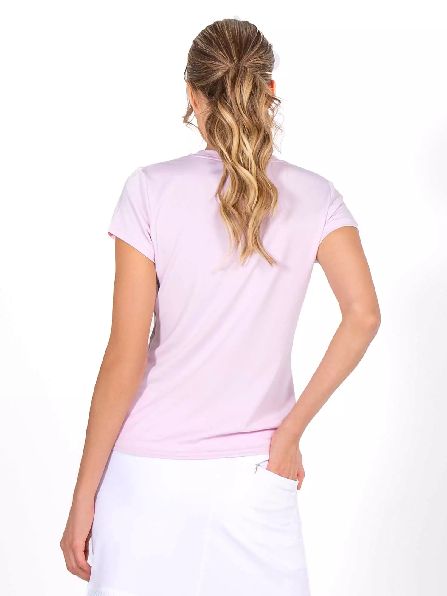 Classic Short Sleeve Crew Neck - Ice Pink Combo