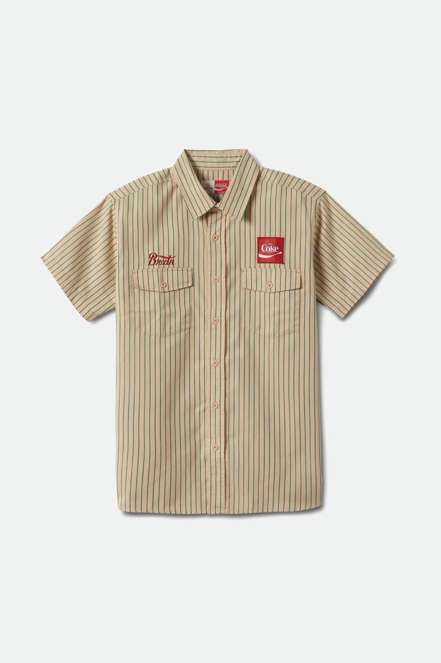 Coca-Cola Delivery Olson S/S Woven - Tan