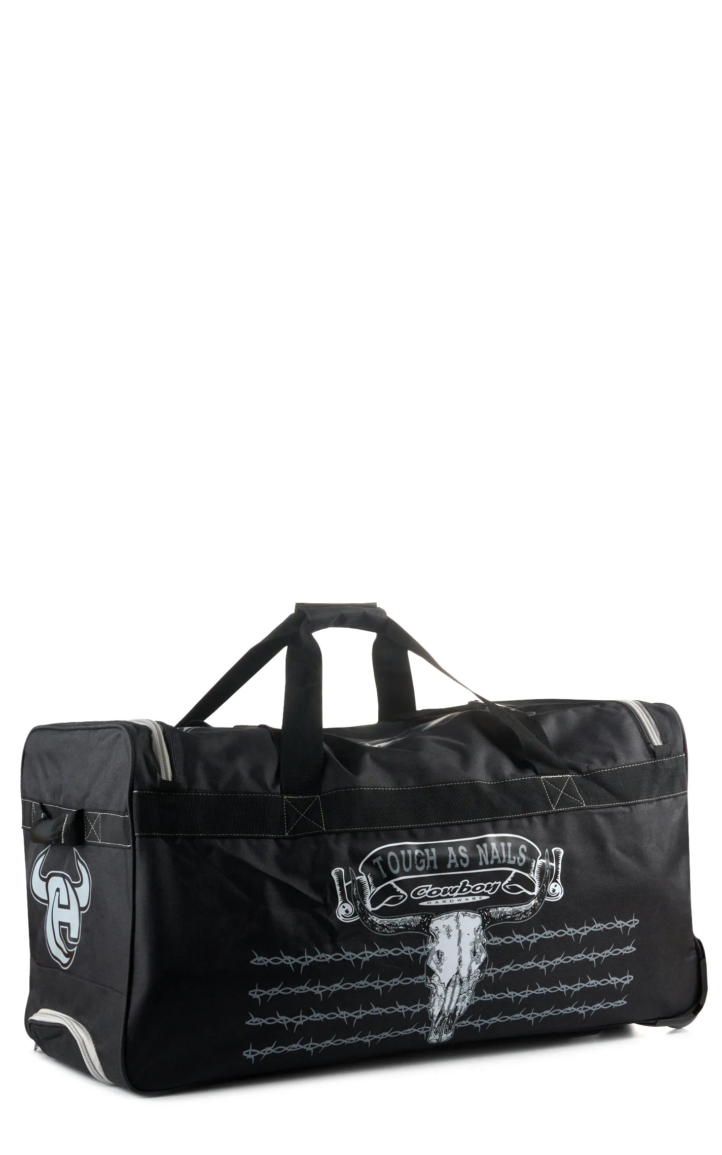 Cowboy Hardware Charcoal and Black Tough As Nails 30" Inch Rolling Gear Bag