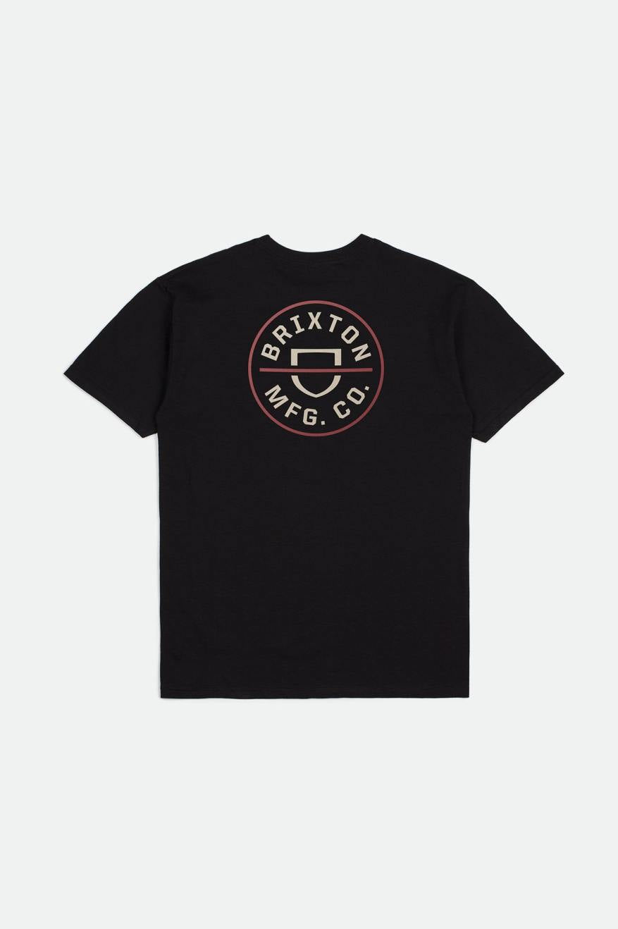 Crest II S/S Standard Tee - Black/Whitecap/Dusty Cedar