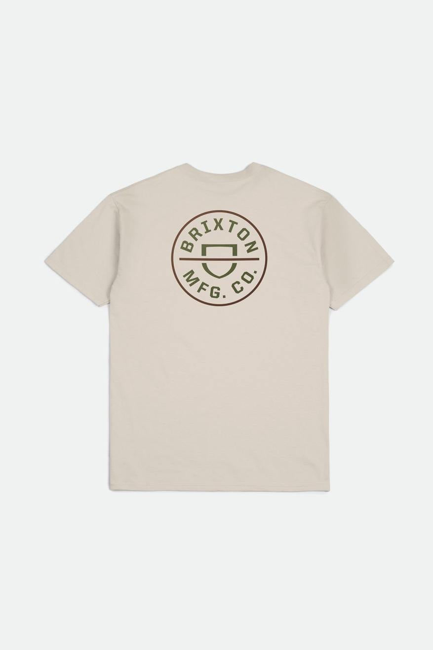 Crest II S/S Standard Tee - Cream/Sea Kelp/Sepia