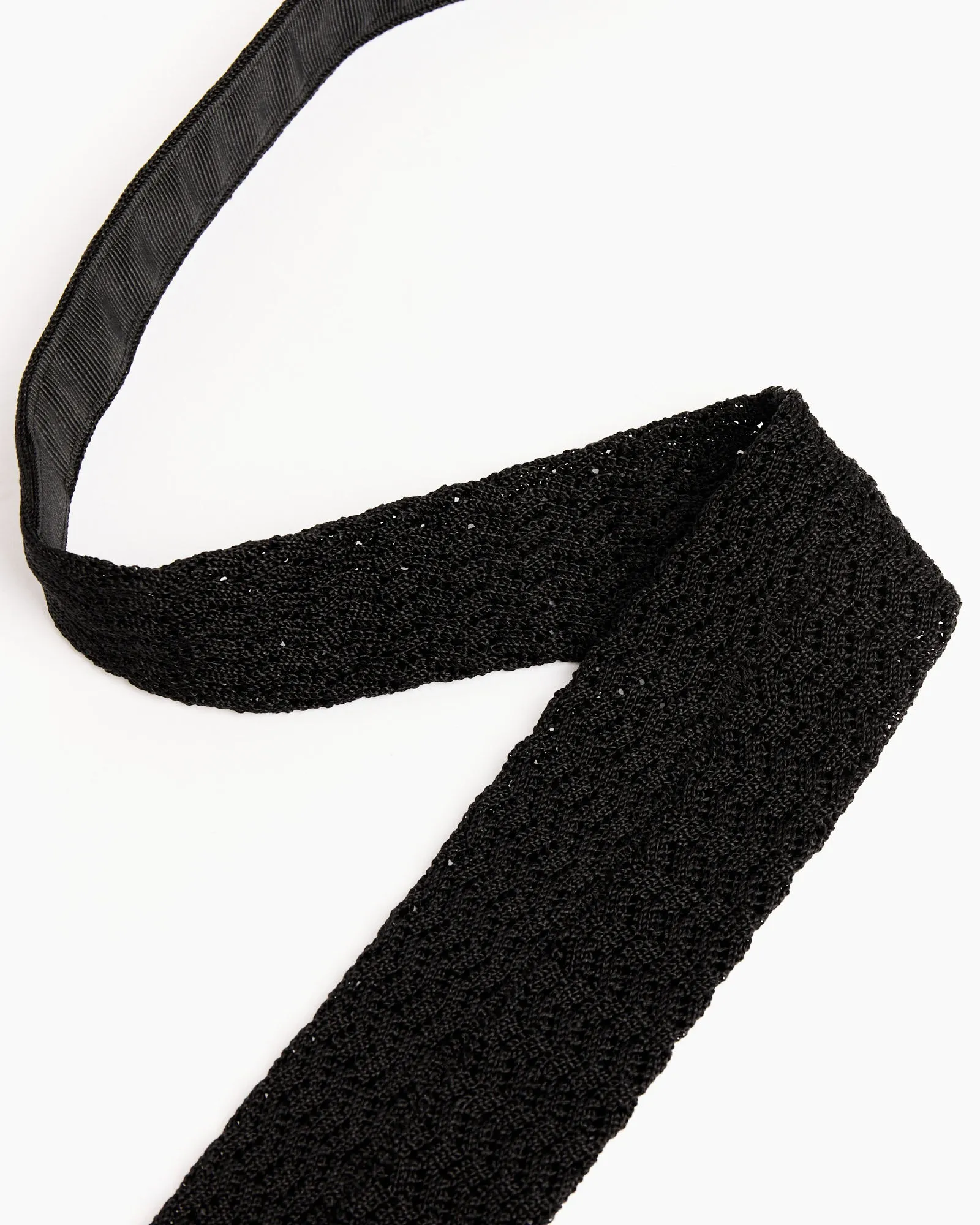 Crochet Tie in Black