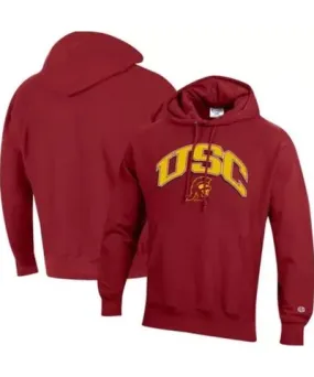 Cutter & Buck Men's NCAA USC Trojans Vault Late Night Reverse Weave Pullover Hoodie