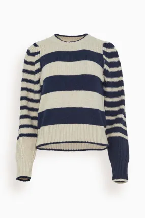 Dipika Sweater - Marine/Ecru