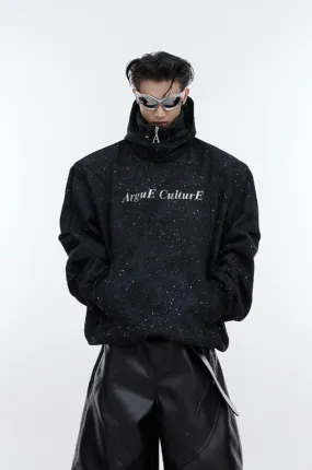 Double Layer Glitter Logo Hoodie