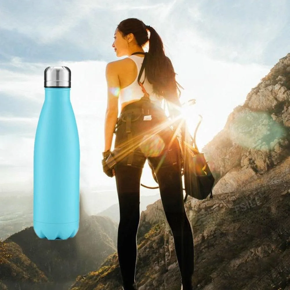 Double Wall Stainles Steel Water Bottle Thermos Bottle Keep Hot and Cold