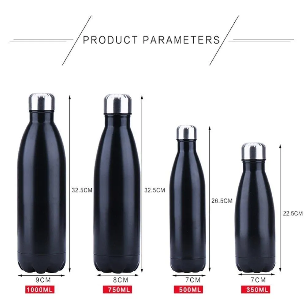 Double Wall Stainles Steel Water Bottle Thermos Bottle Keep Hot and Cold