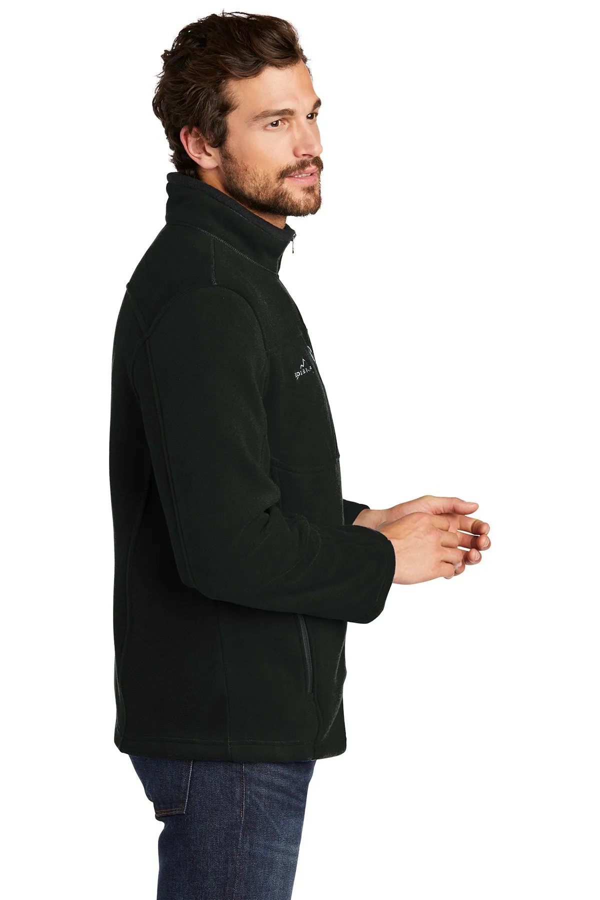 Eddie Bauer Customized Full-Zip Fleece Jackets, Black