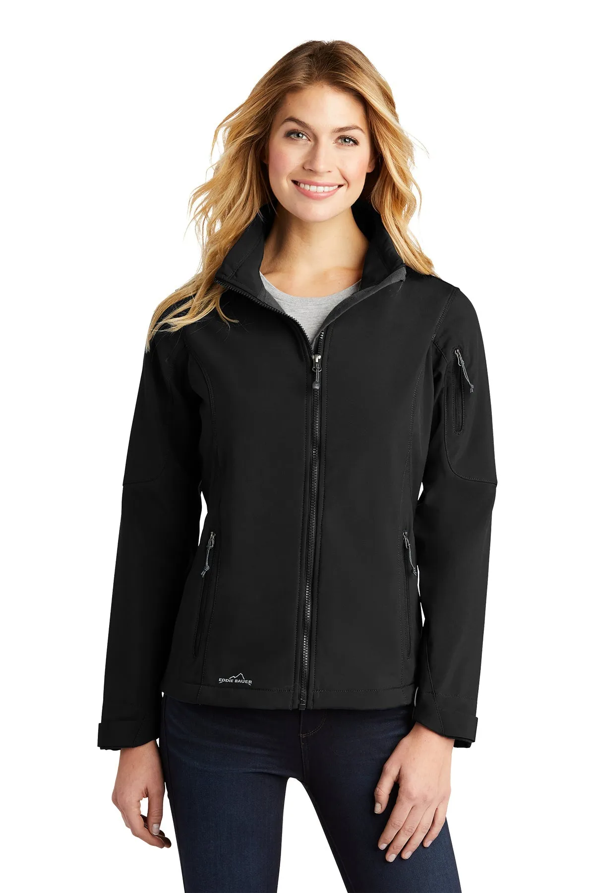 Eddie Bauer Ladies Custom Soft Shell Jackets, Black