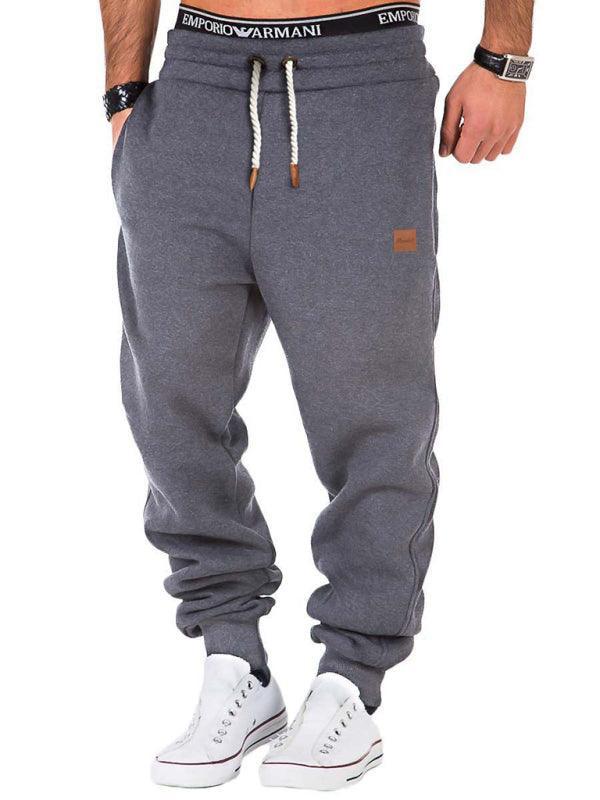 Elastic Waist Sports Men Sweatpants