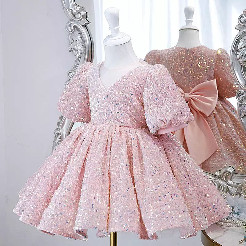 Elegant Fluffy Sequin Tutu Ball Gown