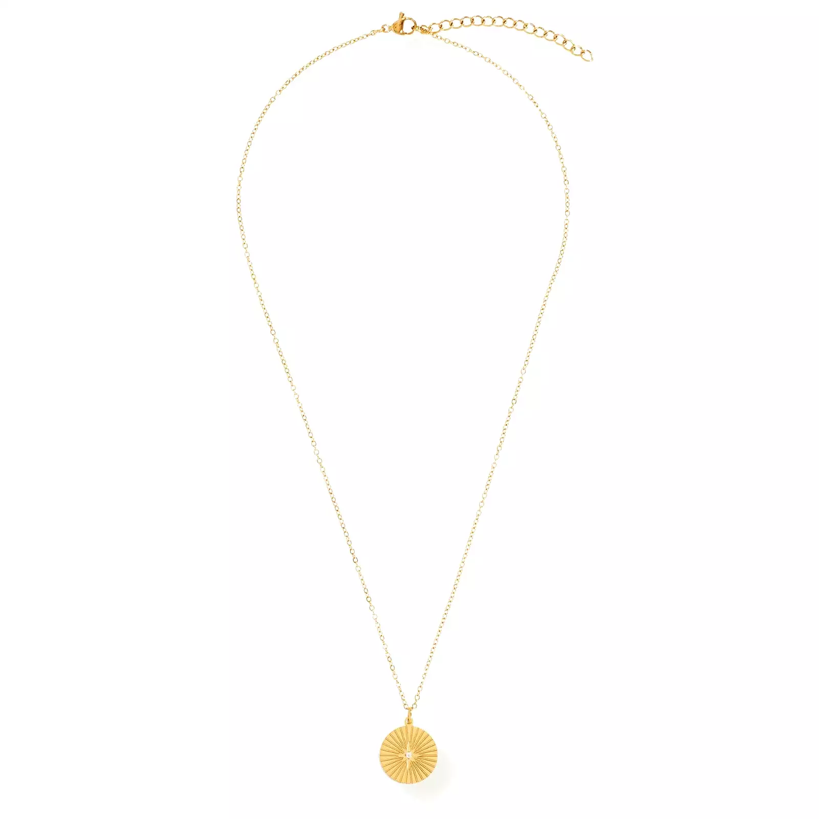 Ellie Vail Rue Sunburst Disc Necklace