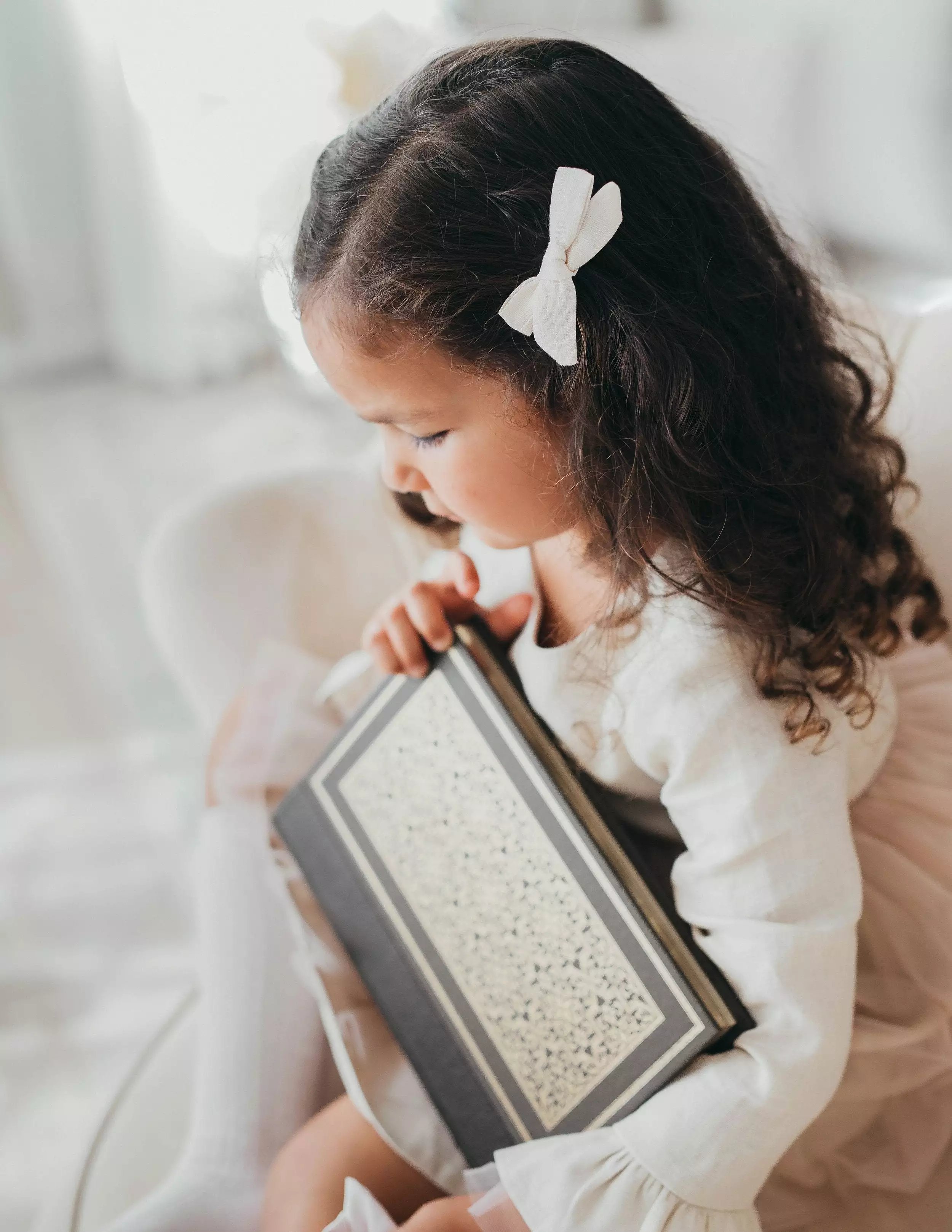 Ever After Linen Tutu Dress - Ivory Blush