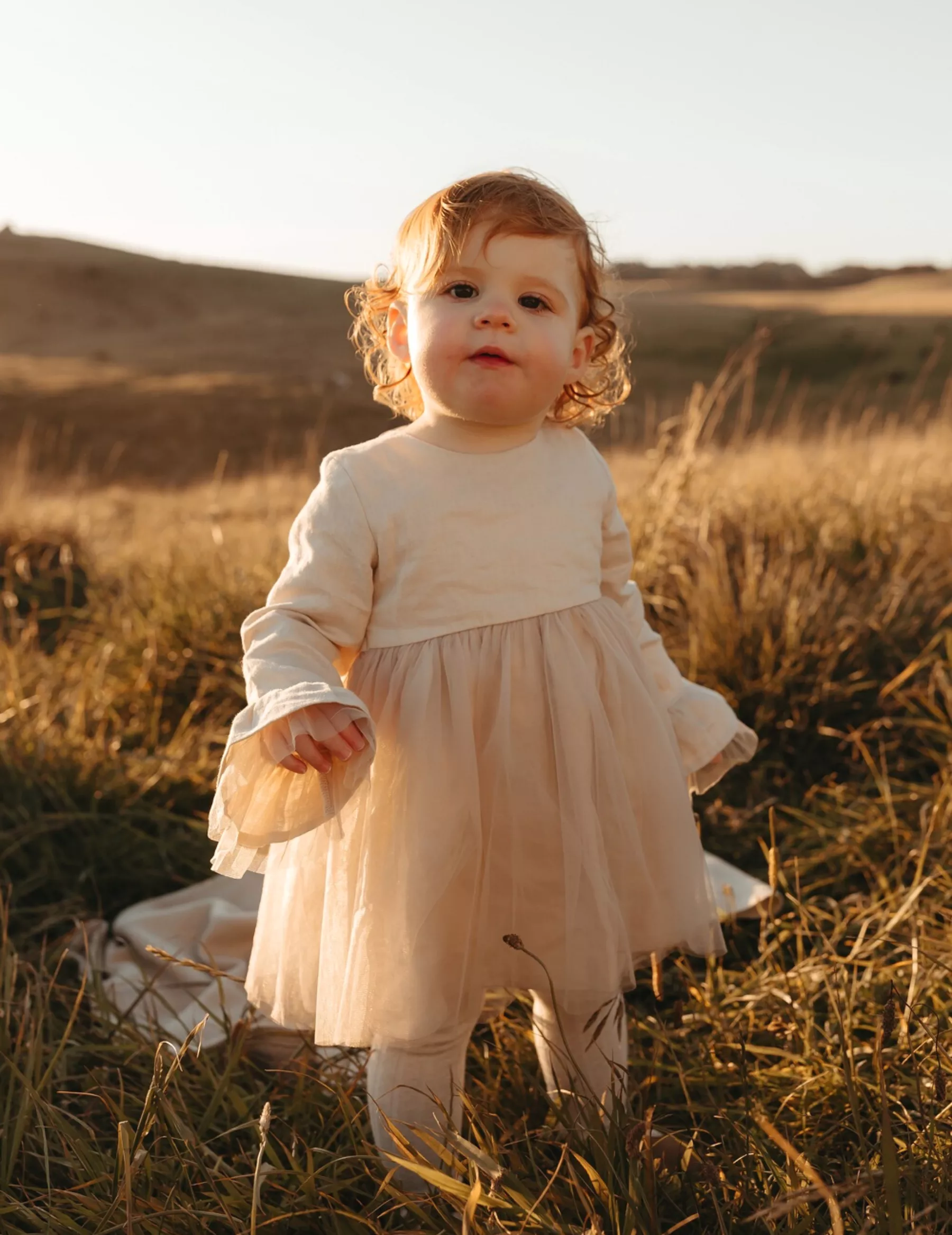 Ever After Linen Tutu Dress - Ivory Blush