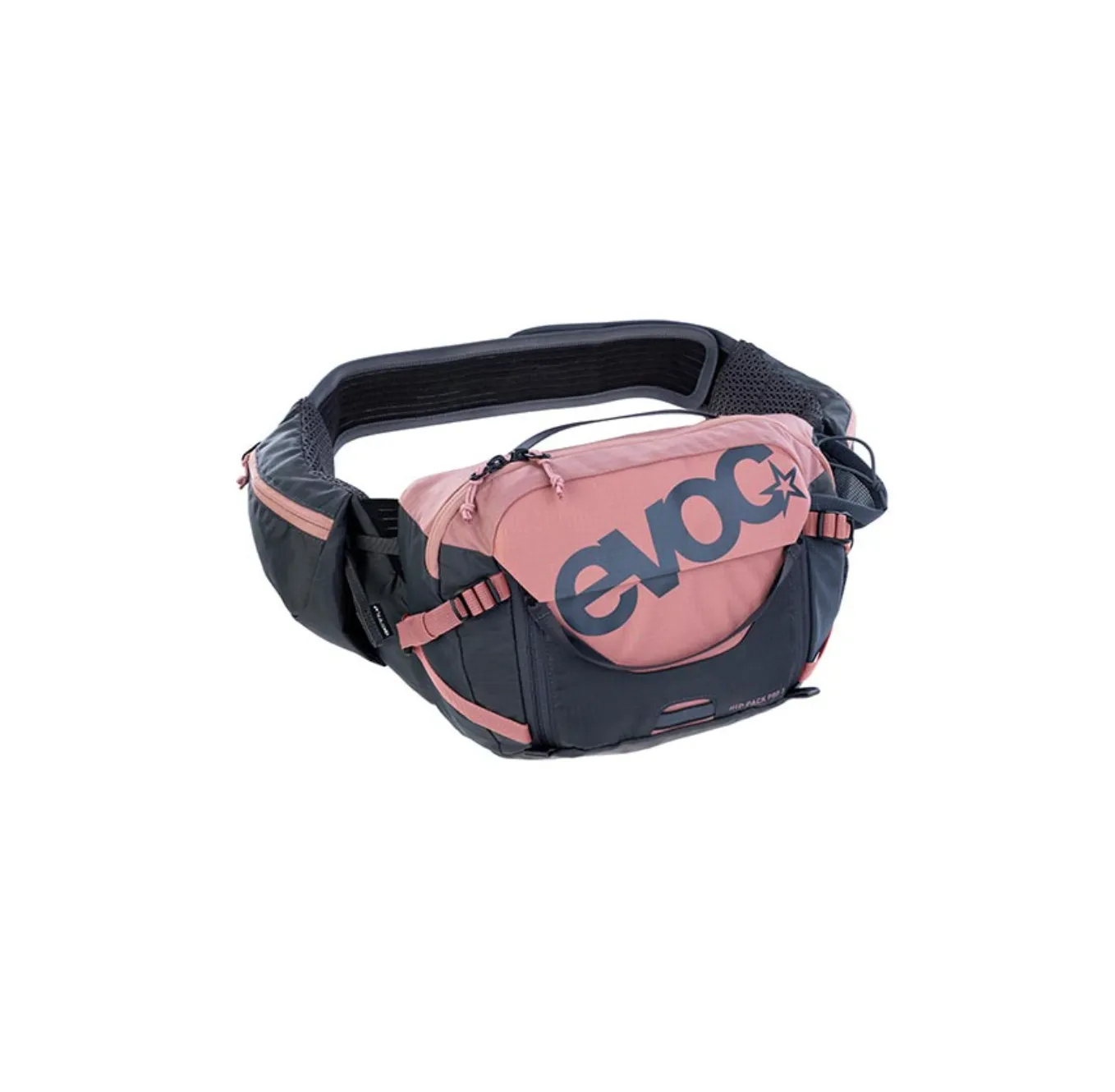 EVOC, Hip Pack Pro 3 +1.5L Bladder, Hip Pack, 3L, Dusty Pink/Carbon Grey