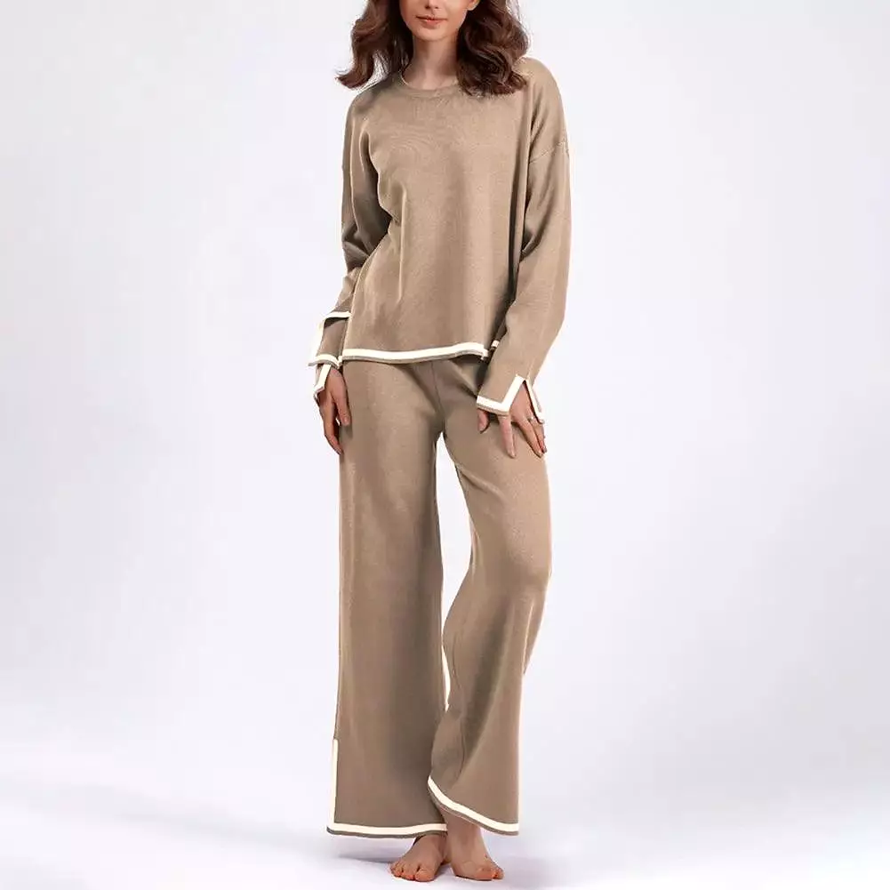 Flayer Pants Women Sweater Set