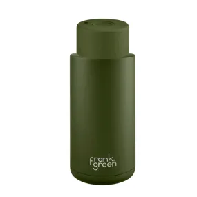 Frank Green Ceramic Reusable Bottle (1 litre) - Push Button Lid